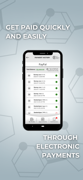 eResearch - Image screenshot of android app