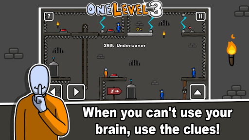 One Level 3 Stickman Jailbreak - Gameplay image of android game