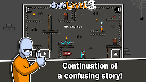 One Level 3 Stickman Jailbreak - Gameplay image of android game