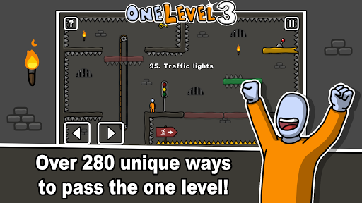 One Level 3 Stickman Jailbreak - Gameplay image of android game