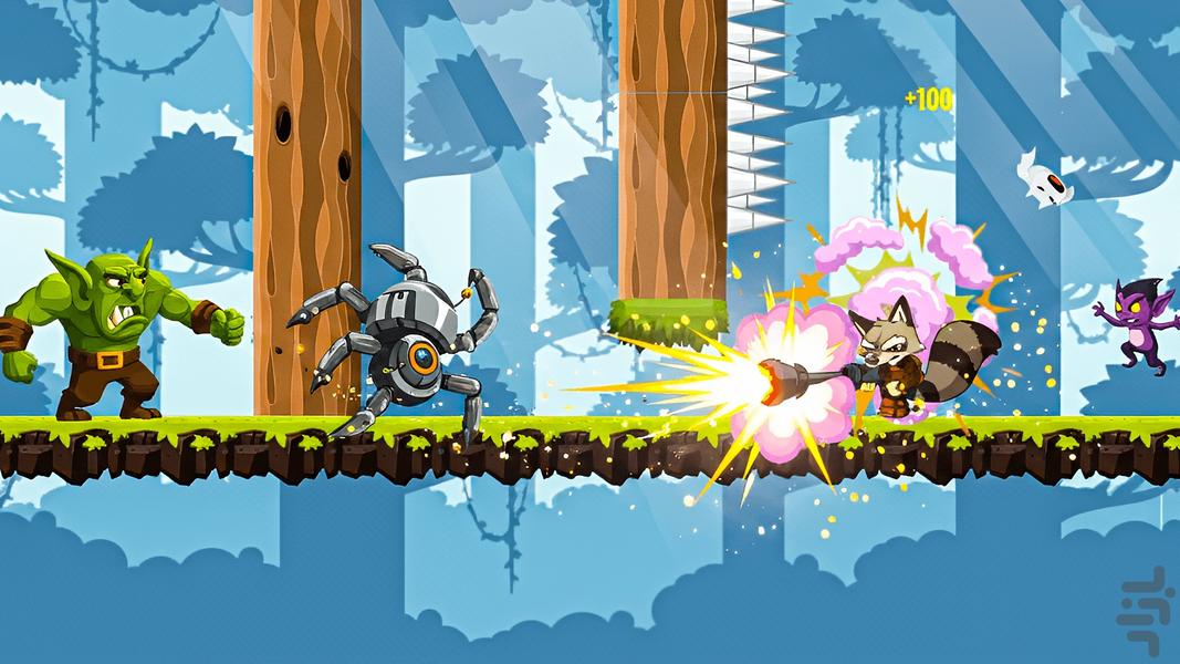 Raccoon Rumble - Gameplay image of android game