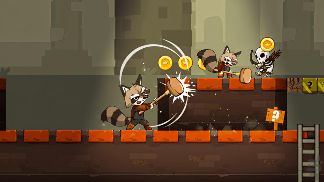 Raccoon Rumble - Gameplay image of android game