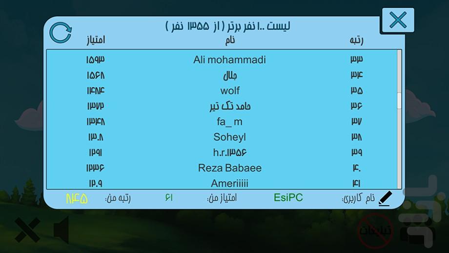 صد تیر - Gameplay image of android game
