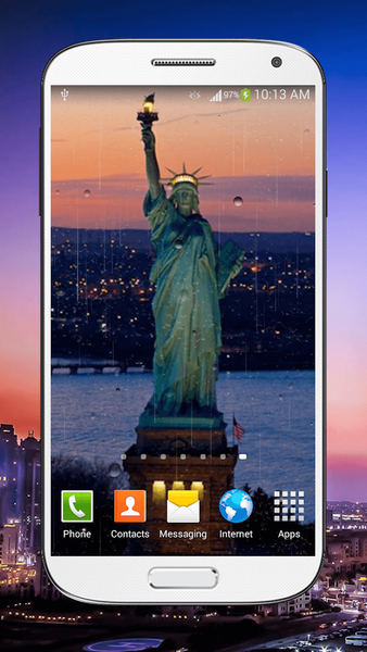 Rainy New York Live Wallpaper - Image screenshot of android app