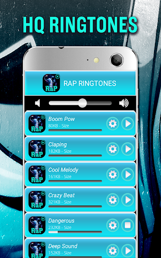 Rap Ringtones - Image screenshot of android app