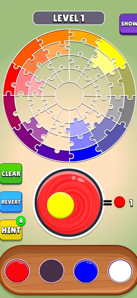 Color Merge Puzzle - Gameplay image of android game