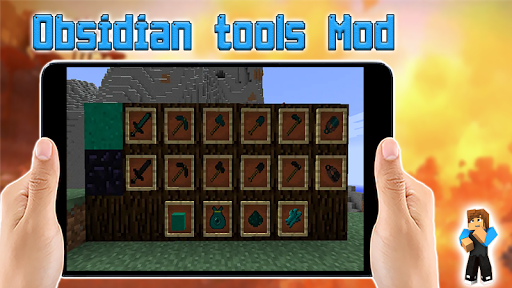 Obsidian Tools Mod for Minecraft PE - Image screenshot of android app