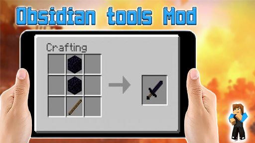 Obsidian Tools Mod for Minecraft PE - Image screenshot of android app
