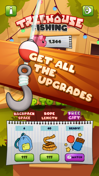 Treehouse Fishing - Gameplay image of android game