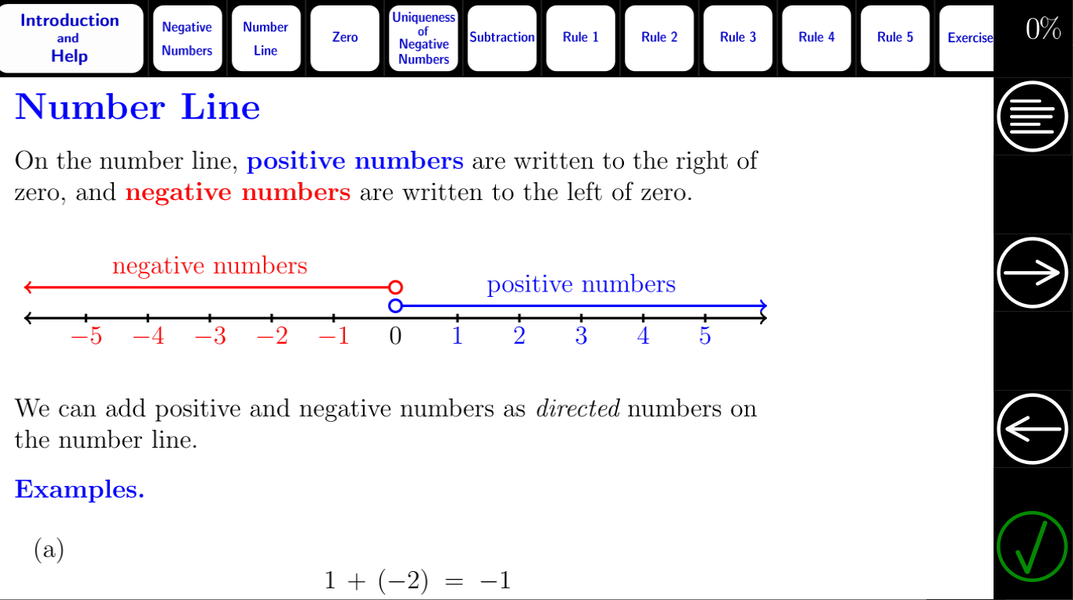 Algebra Tutorial 1B - Image screenshot of android app