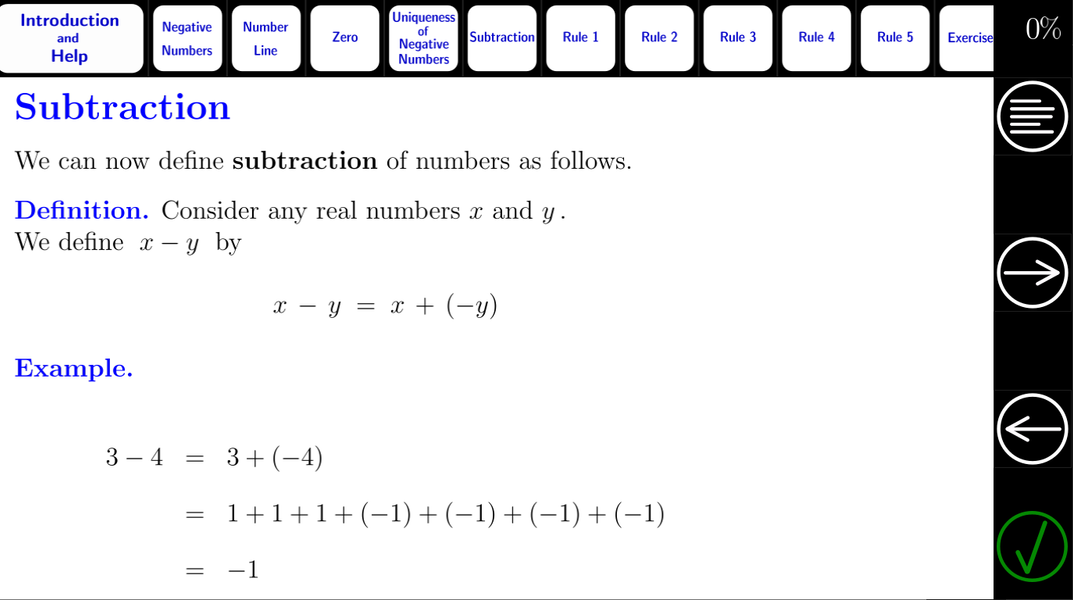 Algebra Tutorial 1B - Image screenshot of android app
