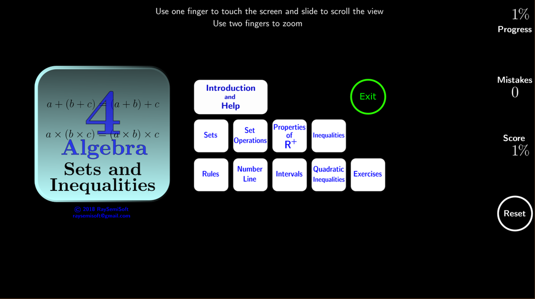 Algebra Tutorial 4 - Image screenshot of android app