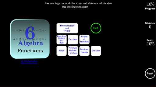 Algebra Tutorial 6 - Image screenshot of android app