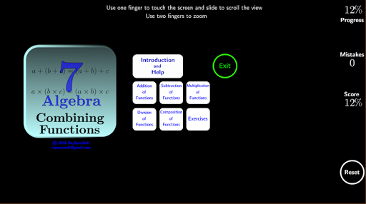 Algebra Tutorial 7 - Image screenshot of android app