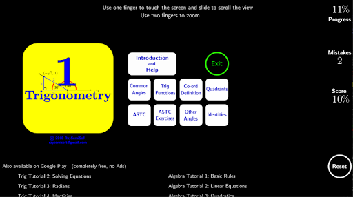 Trig Tutorial 1 - عکس برنامه موبایلی اندروید