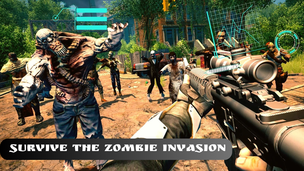 FPS Zombie Shooter- Dead Shot - Gameplay image of android game