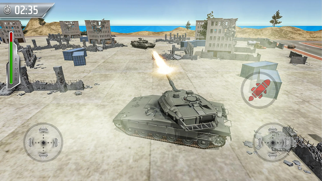 Tank Fighting War Games: Army - Gameplay image of android game