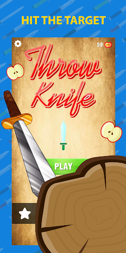 Knife Games Master Throw the Knife Hit the Target - Gameplay image of android game