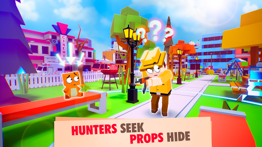 Peekaboo: Hide and Seek — Prop Hunt Online Game - Gameplay image of android game