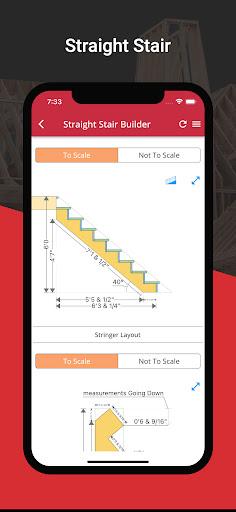 RedX Stairs - ۳D Calculator - عکس برنامه موبایلی اندروید