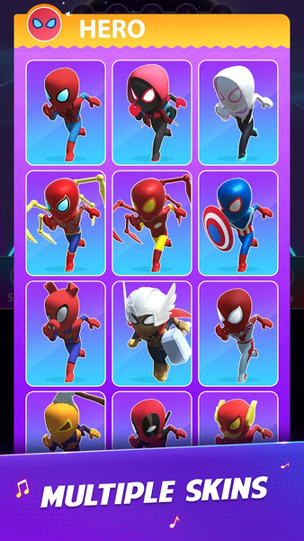 Universe Hero ۳D - Music&Swing - عکس بازی موبایلی اندروید