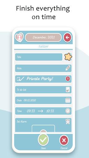Cute Calendar & Daily Planner - عکس برنامه موبایلی اندروید