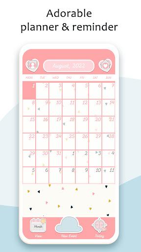 Cute Calendar & Daily Planner - Image screenshot of android app