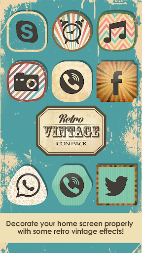 Retro Vintage Icon Pack - عکس برنامه موبایلی اندروید