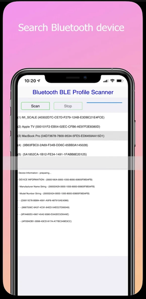 Ultra Bluetooth Scanner - عکس برنامه موبایلی اندروید