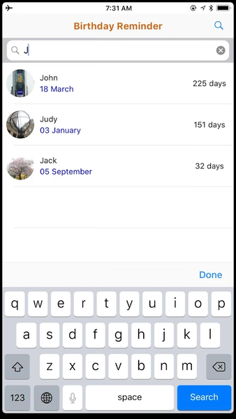 Birthday Countdown Reminder - عکس برنامه موبایلی اندروید
