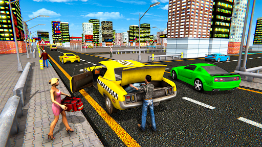 Taxi Driving Simulator 2022 - Gameplay image of android game
