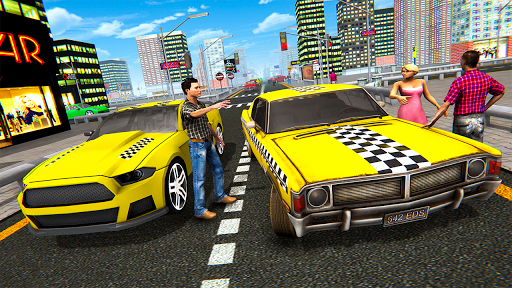 Taxi Driving Simulator 2022 - Gameplay image of android game