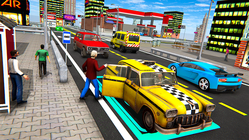 Taxi Driving Simulator 2022 - Gameplay image of android game