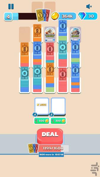 Money Color Sort - Gameplay image of android game