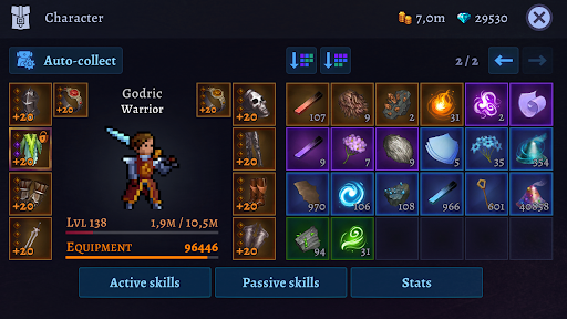 Darkrise - Pixel Action RPG - Gameplay image of android game