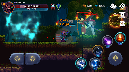 Darkrise - Pixel Action RPG - Gameplay image of android game