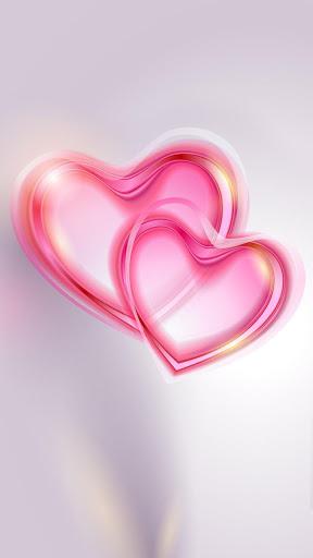 Romantic Hearts Live Wallpaper - Image screenshot of android app