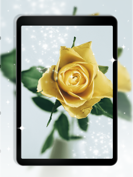 Rose Clock Live Wallpaper - عکس برنامه موبایلی اندروید