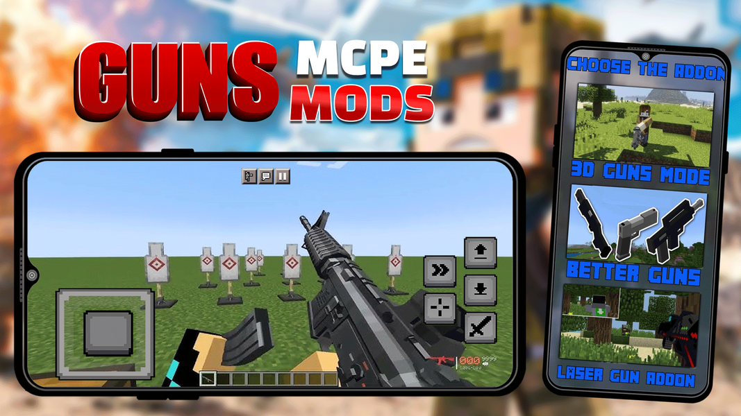 Guns Mods for Minecraft PE - عکس برنامه موبایلی اندروید