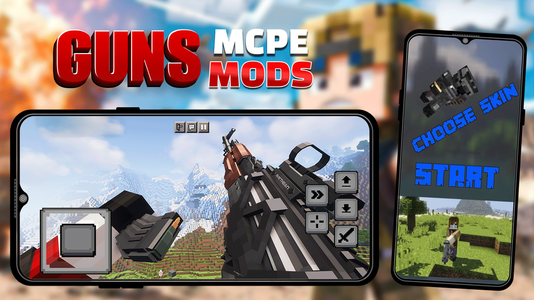 Guns Mods for Minecraft PE - عکس برنامه موبایلی اندروید