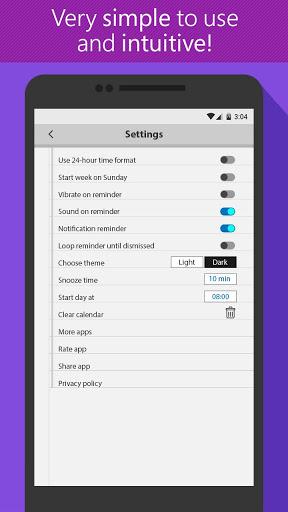 Easy Calendar App & Reminder - عکس برنامه موبایلی اندروید