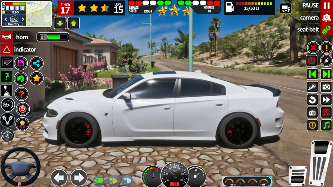 School Car Driver 3D Game - Gameplay image of android game