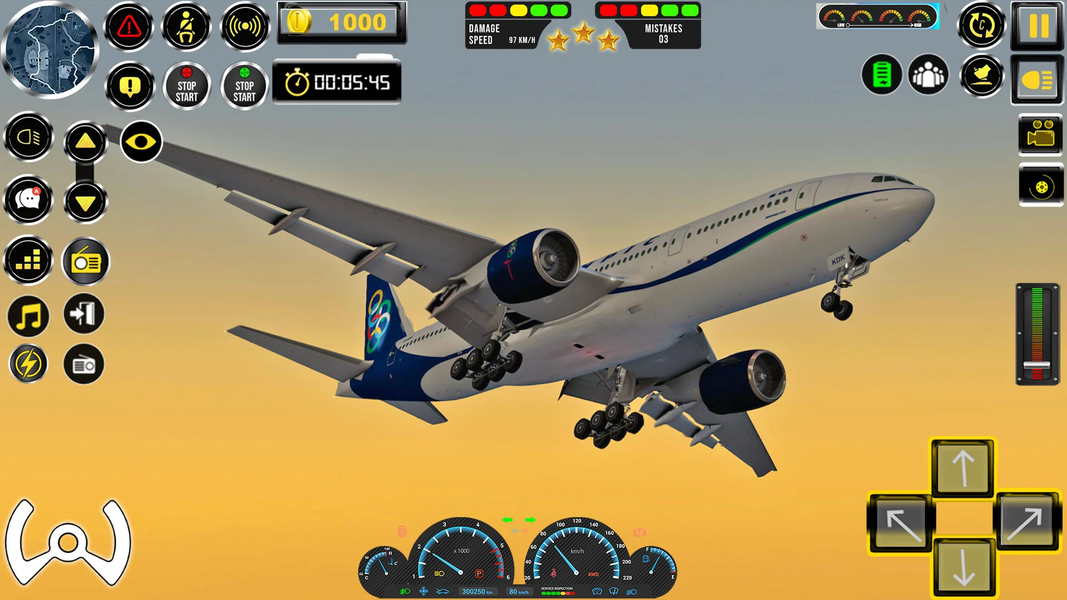 Airplane Flying Game Simulator - عکس بازی موبایلی اندروید