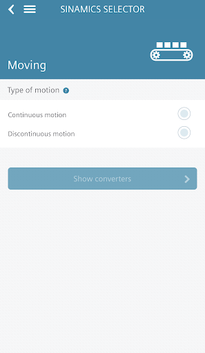 SINAMICS SELECTOR - عکس برنامه موبایلی اندروید