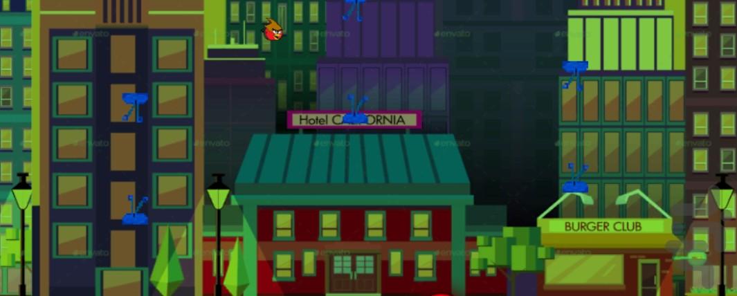 پرنده های بی حال و عصبی - Gameplay image of android game