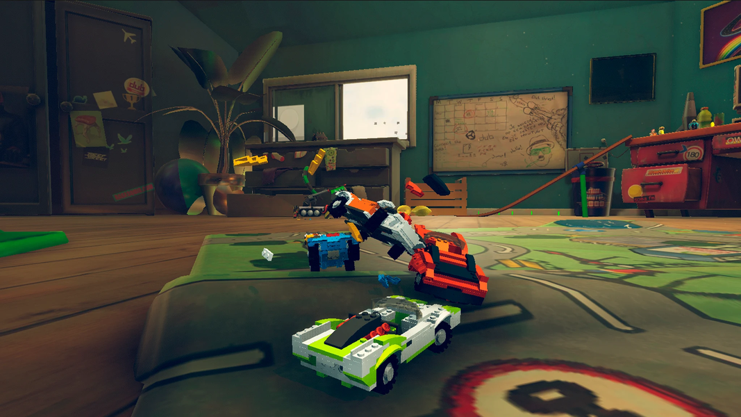Blocky Toy Car Crash Online - Gameplay image of android game