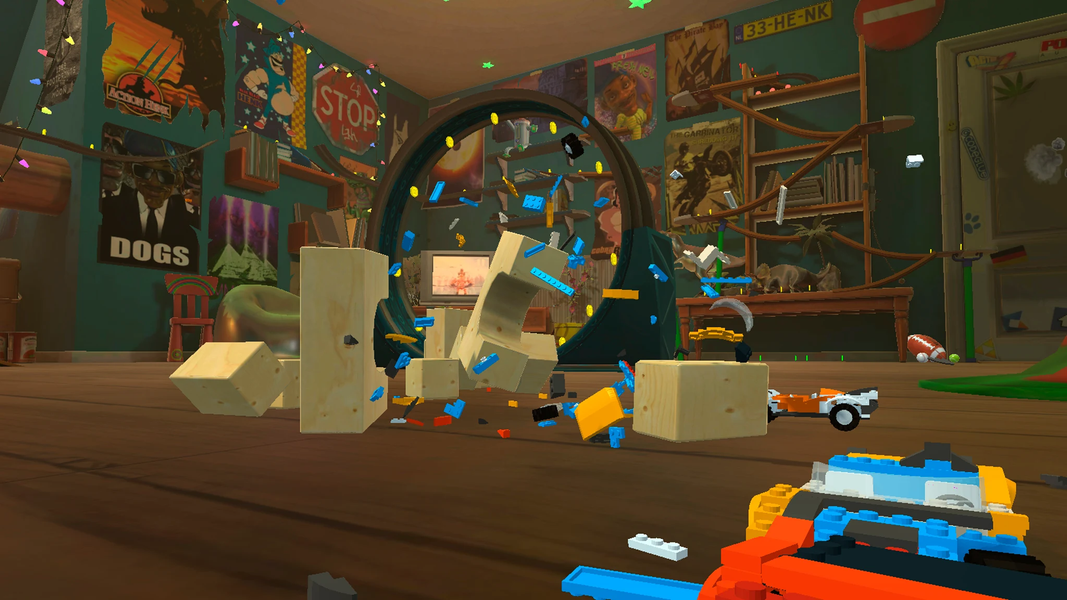 Blocky Toy Car Crash Online - Gameplay image of android game