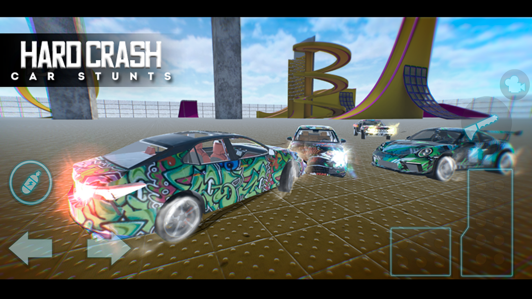 Hard Crash Car Stunts - Gameplay image of android game