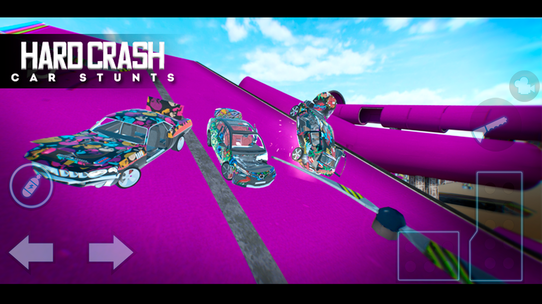 Hard Crash Car Stunts - عکس بازی موبایلی اندروید