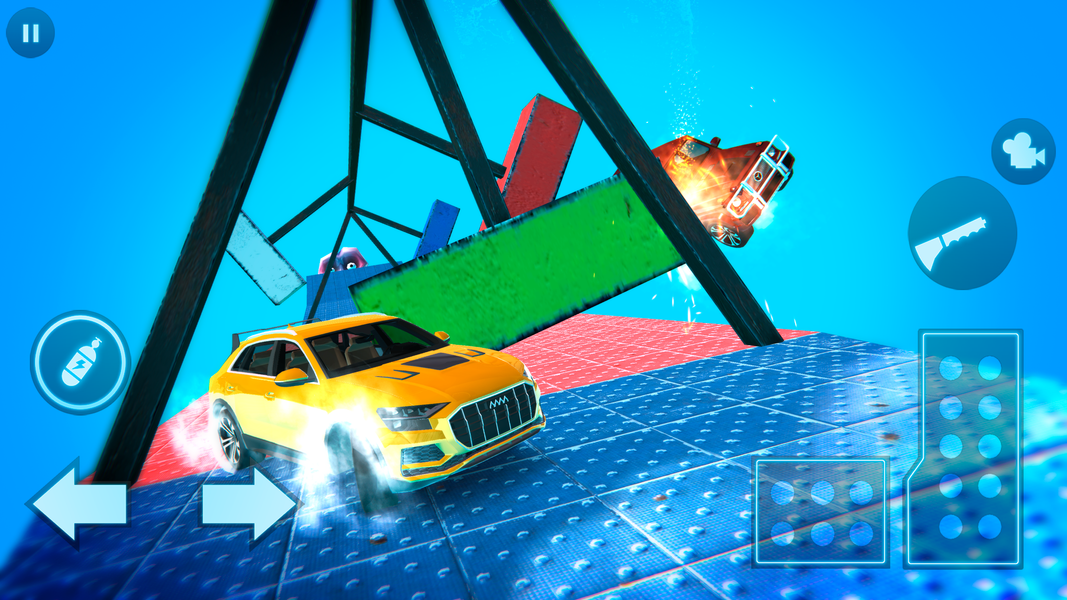 Car Crash : Sky Tour ۳d Stunts - عکس بازی موبایلی اندروید